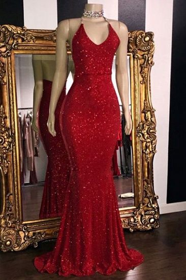 Cheap Evening Dresses, Glamorous Evening Gowns Online | tsclothzone Sequin Prom Dresses Mermaid, Prom Fits, Red Mermaid Prom Dress, Military Ball Gowns, Hoco Ideas, Glitter Prom Dress, Backless Evening Gowns, Prom 2022, Oc Outfits