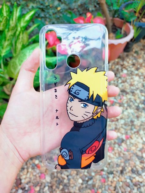 Paint Cover Phone, Naruto Back Cover Phone, Anime Phone Cover Aesthetic, Phone Cover Painting Cartoon, Anime Phone Cover Painting, Naruto Phone Case Painting, Abstract Phone Case Painting, Naruto Mobile Cover, Mobile Cover Drawing