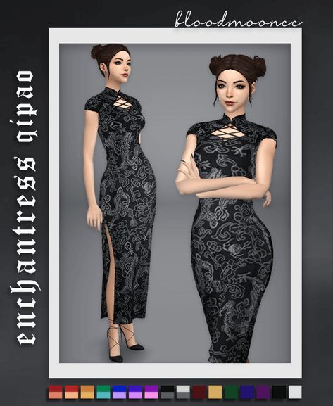 Mods Sims 4, Sims Baby, Pelo Sims, Sims 4 Mm Cc, Clothing Business, Qipao Cheongsam, Model Reference, Sims 4 Dresses, Sims 4 Mm