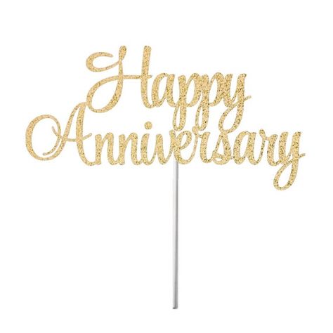 Happy Anniversary Cake Topper, Anniversary Topper, Happy Anniversary Cake, Gold Crown Cake Topper, Gold Glitter Cake Topper, Happy Anniversary Cakes, Anniversary Cake Topper, Safari Cakes, Wedding Anniversary Cake