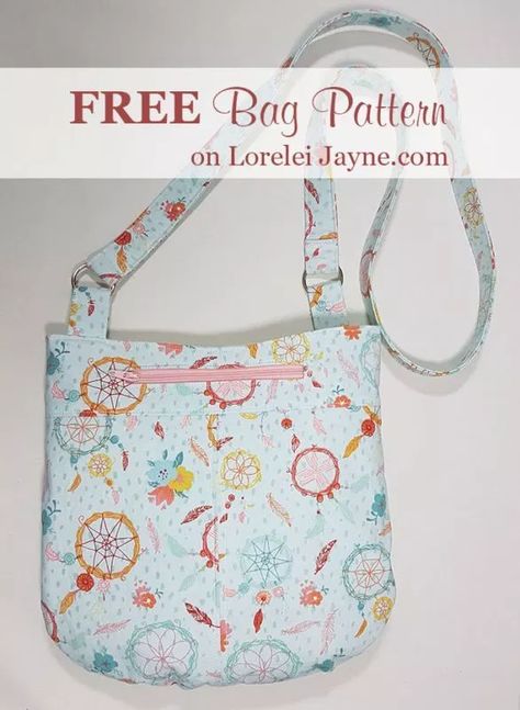 Crossbody Bag Sewing Pattern, Crossbody Bag Sewing, Quick Sew, Designer Cosmetic Bag, Bag Sewing Pattern, Cute Crossbody Bags, Custom Handbags, Free Sewing Pattern, Beginner Sewing