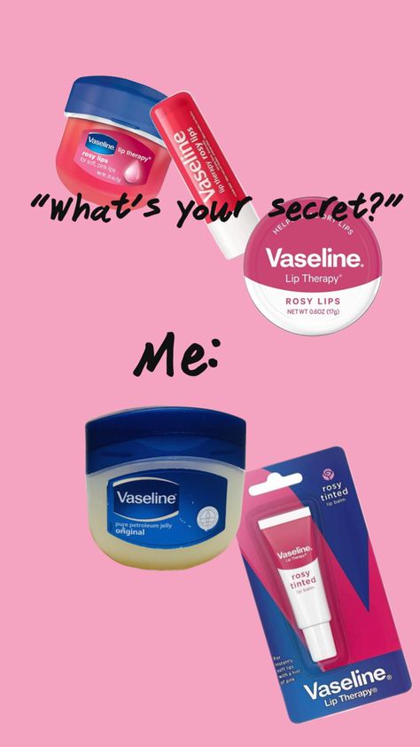 #vaseline #pink #coquette #preppy #cute #helps #lips #eyelashes #skin Pink Coquette, Vaseline, Eyelashes, Lips, Skin, Pink, Beauty