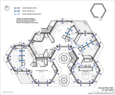 Hexagonal Architecture, Hexagon House, Genius Loci, Architecture Concept Diagram, Architectural Floor Plans, Architecture Concept Drawings, Building Plan, Architecture Design Concept, Architecture Concept