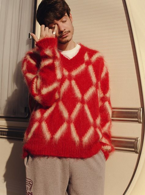 Mohair Pattern, Rex Orange County, Rex Orange, Same Picture, Casual Sweater, Orange County, Orange, Wall, Pattern