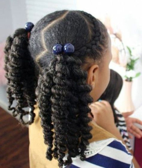 Best Images African American Girls Hairstyles | New Natural Hairstyles Kids Hairstyles With Beads, African American Girl Hairstyles, Hairstyles With Beads, Toddler Braided Hairstyles, Lil Girl Hairstyles, Kids Curly Hairstyles, Hairstyles Kids, Toddler Hairstyles Girl, Afrikaanse Mode