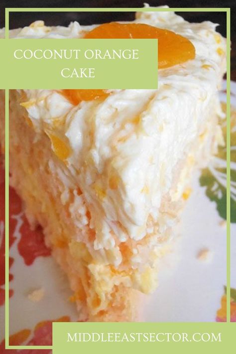 Need a perfect Easter or spring cake recipe? Orange Coconut Cake is perfect for warmer weather entertainingIs it just me, or do these holidays just seem to appear out of… Orange Cake Mix Recipes, Orange Coconut Cake, Orange Buttermilk Cake, Coconut Cake Recipes, Orange Flavoured Cake, Spring Cakes Recipes, Fat Cake, Orange Cream Cheese Frosting, Creamsicle Cake