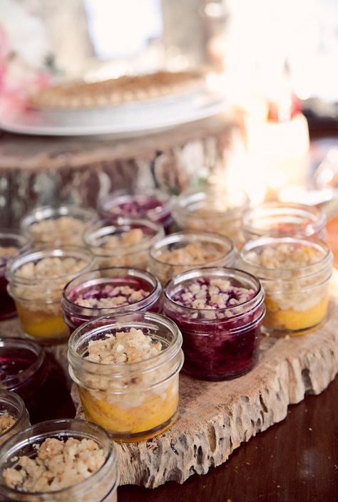 Mini Cobbler, Mini Cobblers, St Simons Island Wedding, Dessert In A Jar, Reception Food, St Simons Island, St Simons, Baked Goodies, Meals In A Jar