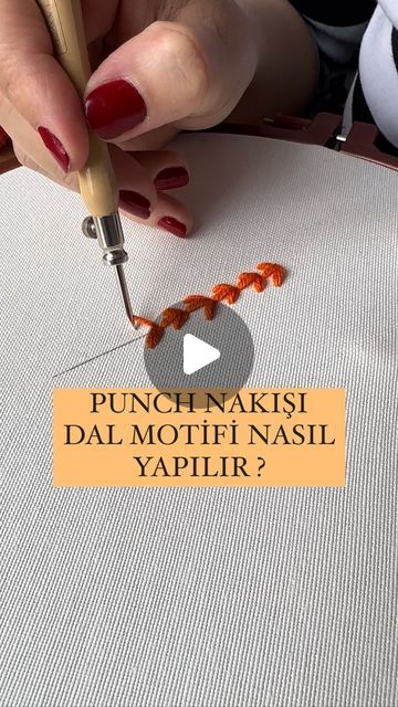 Punch Needle Tutorial Videos, Punch Needle Material, Punch Embroidery Patterns, Punch Desenleri Modern, Punch Needle Stitches, Punch Needle Stitches Types, Punch Needle Stitch Types, Needle Punch Embroidery, Punch Needle Tutorial