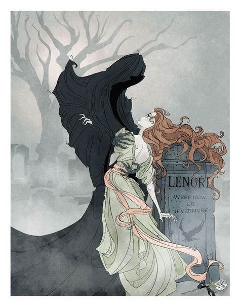 Poe Poetry, Art Mort, Goth Dancing, Abigail Larson, Art Noir, Allen Poe, Edgar Allen Poe, Gothic Romance, Poetry Art