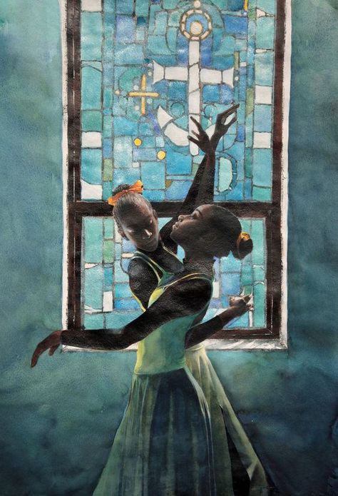 Stephen Scott Young "Praise Dance" 2012 | Stephen Scott Youn… | Flickr Liturgical Dance, Worship Dance, Piano Art, Praise Dance, Royal Ballet, Black Artwork, Dance Art, Afro Art, Break Dance