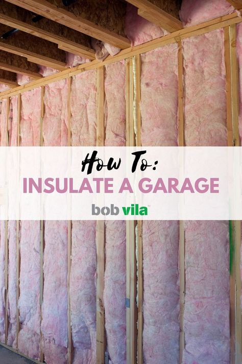 Learn how you can keep your garage warm in the colder months, and cool in the hotter months. | How To: Insulate A Garage Unfinished Garage Makeover, How To Finish A Garage On A Budget, Garage With Loft Storage, How To Finish A Garage, How To Insulate A Garage Door, Insulating Garage Door, How To Finish Garage Walls, Finishing A Garage, Insulate Garage Walls