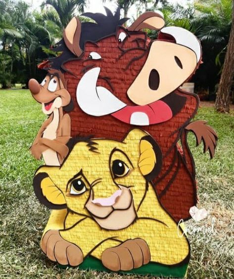 Simba Pinata, Lion King Pinata, Lion King Birthday Party Ideas, Lion Birthday Party, Lion King Party, Lion Birthday, Baby Bash, Lion King Birthday, Diy Pinata