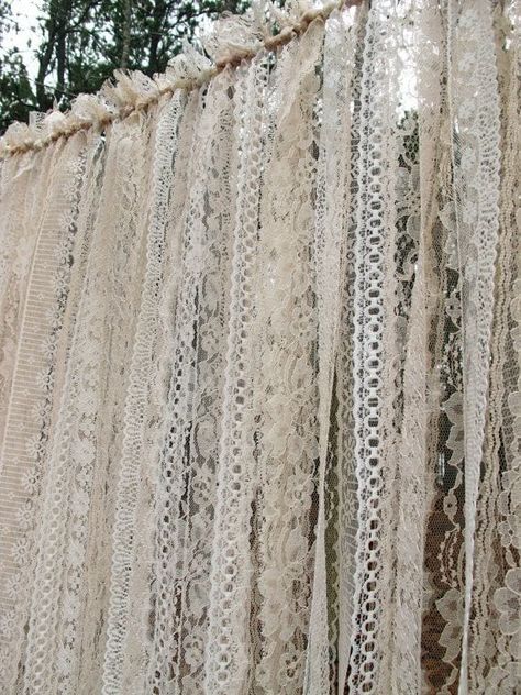 Lace Backdrops, Lace Garland, Tulle Backdrop, Wedding Arbors, Simple Beach Wedding, How To Dress For A Wedding, Wedding Reception Backdrop, Portable Walls, Bridal Shower Backdrop