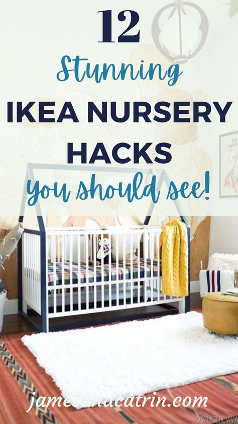 Maximize style and functionality in your little one's room with these IKEA nursery hacks. Learn how to repurpose affordable IKEA finds into chic, baby-friendly pieces. Get ready for a nursery makeover that doesn't break the bank! 👶💡#ikea #ikeanurseryhacks Ikea Hemnes Changing Table, Ikea Cot, Under Crib Storage, Ikea Nursery Hack, Cot Canopy, Nursery Hacks, Crib Storage, Ikea Bekvam, Nursery Makeover