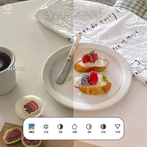 Food Preset Iphone, Photo Edit Recipes Iphone, Iphone Edit, Filter Foodie, Easy Video Editing, Editing Presets, Foodie Filter, Vsco Tutorial, Instagram Feed Planner