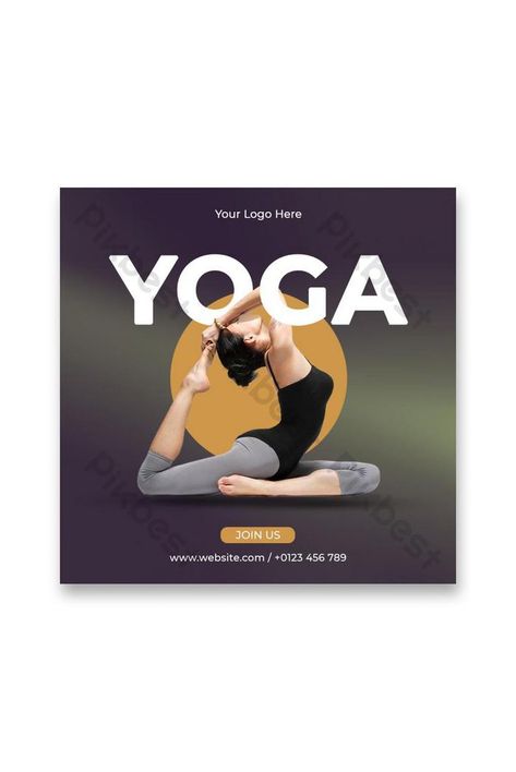 Yoga Banner Social Media Post Template#pikbest#Templates#Others Yoga Banner Design, Yoga Social Media Posts, Yoga Logo Inspiration, Yoga Post, Banner Design Ideas, Yoga Posters, Yoga Flyer, World Yoga Day, Laughter Yoga