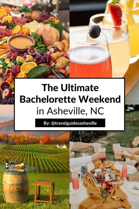 Your Guide To: The Ultimate Bachelorette Weekend in Asheville, North Carolina

Planning your bachelorette party? We've rounded up the best of Asheville!


1. AVL Bash
2. Asheville Charcuterie Co.
3. Asheville Adventure Company
4. Asheville Wine Tours
5. AC Hotel Asheville
6. Early Girl Eatery
7. Chestnut
8. Spa Day at The Omni Grove Park Inn Asheville Bachelorette, North Carolina Hiking, Ashville North Carolina, Bachelorette Party Planner, Things To Do In Asheville, Camp Bach, Bach Party Ideas, Thirty Flirty And Thriving, Grove Park Inn