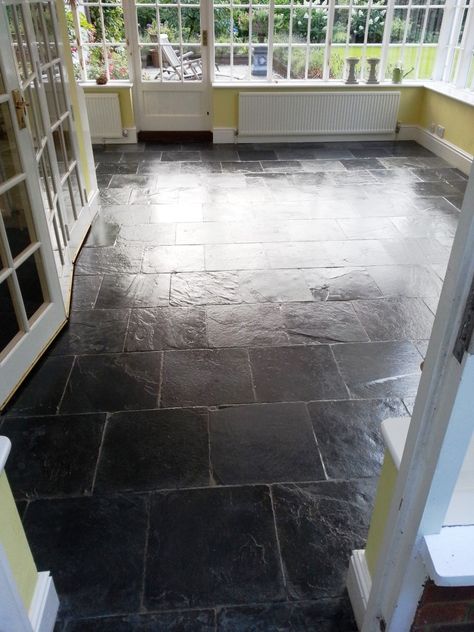 Slate Shower Tile, Black Slate Floor, Black Slate Tiles, Slate Floors, Slate Shower, Slate Floor, Slate Patio, Slate Tile Floor, Black Floor Tiles