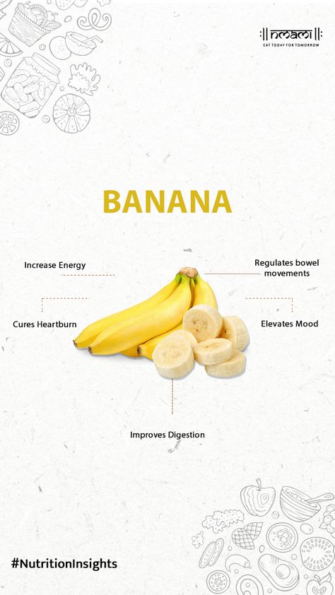 Having those mood swings? Eat a banana. Banana is proven to help elevate your mood. If you’re feeling low, eating a banana can increase your energy levels. — #Nmamilife #NmamiLifeGirl #EatTodayForTomorrow #Nutrition #Nutritionist #Diet #Dietitian #Health #Lifestyle #Nmami #NmamiAgarwal #banana Nutrition Captions Instagram, Nutritionist Instagram Post Ideas, Foodie Quotes Funny, Fruit Business, Nutrition Topics, Nutritionist Diet, Married Life Quotes, Energy Boosting Foods, Healthy Hacks