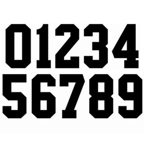 Number Fonts Design, Soccer Number, Soccer Tattoos, Number Tattoo Fonts, Football Fonts, Old Fashioned Fonts, Jersey Font, Alfabet Font, Football Numbers