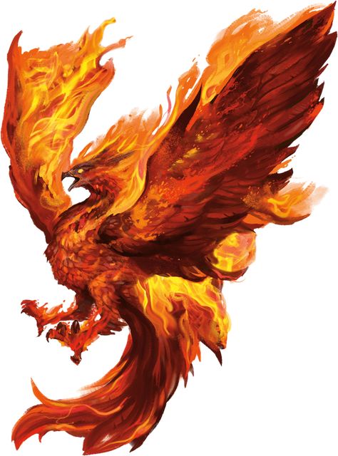 Monsters for Dungeons & Dragons (D&D) Fifth Edition (5e) - D&D Beyond Phoenix Abstract, Stat Block, Phoenix Drawing, Phoenix Artwork, D D Monsters, Dnd Monsters, Phoenix Bird, Phoenix Rising, Fantasy Beasts