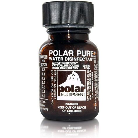 Polar Pure Iodine Water Purifier Camping Gear More Effective Than Chlorine Tablets, Water Purification Tablets Filter Straws Filtered Water Bottle Kills Bacteria Viruses Emergency Backpacking Survival - Walmart.com Bug Out Bags, Fancy Water Bottles, Water Survival, Water Purification Tablets, Camping Water, Filtered Water Bottle, Emergency Supplies, Water Purification, Pure Water