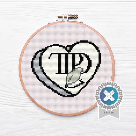 Taylor Swift Inspired, Eras Tour The Tortured Poets Department (TTPD) Album Candy Heart, Cross Stitch Patterns, PDF Download Taylor Swift Cross Stitch Pattern Free, Taylor Swift Cross Stitch Pattern, Taylor Swift Pattern, Taylor Swift Cross Stitch, Eras Colors, Heart Cross Stitch, Taylor Swift Inspired, Stitch Ideas, Cross Stitch Patterns Free