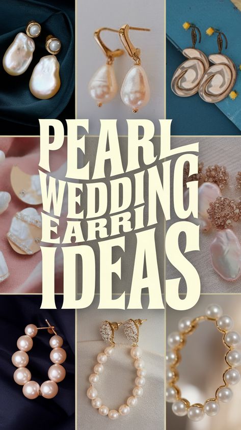 Discover stunning pearl wedding earring ideas that add elegance to your special day. From classic studs to glamorous drop designs, there's something for every bride. These pearls bring timeless beauty and charm to any wedding look. Click to see more details and find the perfect pair for you. Follow us for more amazing wedding inspiration and tips! Wedding Pearls, Bridal Statement Earrings, Wedding Earring, Pearl Earrings Wedding, Wedding Look, Earring Ideas, Bridal Look, Pearl Wedding, Drops Design