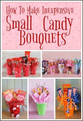 Valentine Candy Grams, Candy Boquets, Valentines Candy Gifts, Candy Bar Bouquet, Gift Ideas Valentines Day, Cheap Candy, Gift Ideas Valentines, Mesh Garland, Valentines Gift Ideas