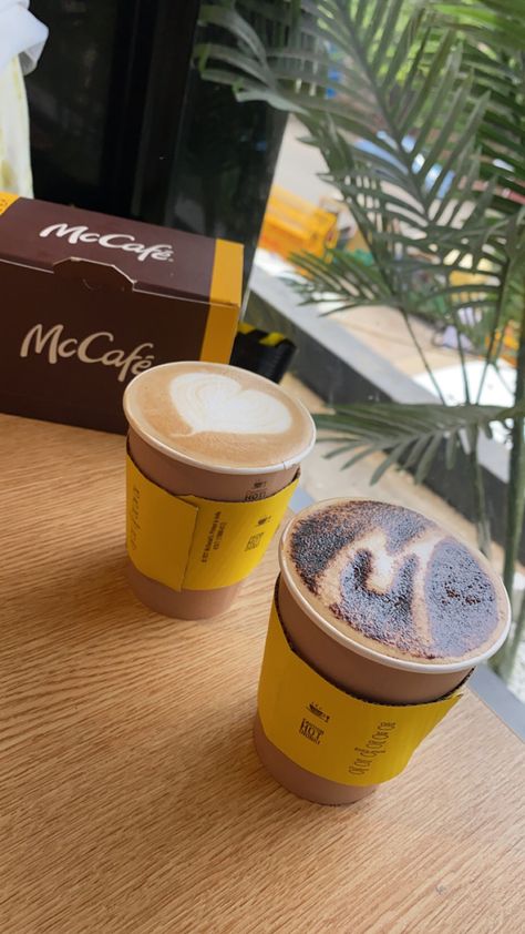 #mccafe #mcdonalds #cafe #coffee #latte #latteart #cappuccino #aesthetic #instagram #pinterest Mccafe Aesthetic, Mcdonald’s Coffee Order, Cappuccino Aesthetic, Mcdonald’s Ice Coffee, Night Rides Car, Mcdonald’s Mcflurry, Carmel Frappe Mcdonald’s, Cafe Coffee, Good Vocabulary