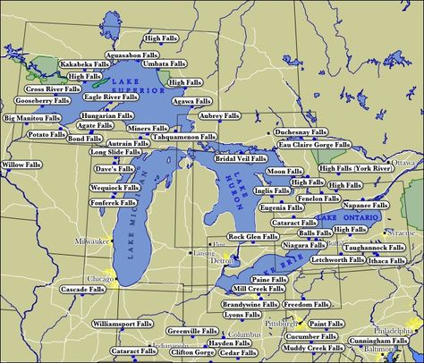 Great Lakes Map, Michigan Waterfalls, Travel Michigan, Michigan Road Trip, Minnesota Travel, Ohio History, Midwest Living, Midwest Travel, Cross River