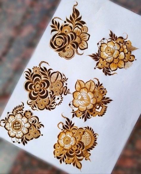 Flowers Henna, Front Mehndi, Henna Flower Designs, Beginner Henna, Welcome To My Profile, Henna Drawings, Floral Henna Designs, Basic Mehndi, Mehndi Designs Bridal Hands