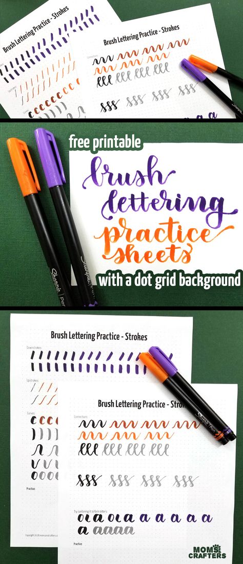 Hand Lettering Practice Sheets Free, Calligraphy Practice Sheets Free, Brush Lettering Practice Sheets, Brush Lettering Alphabet, Brush Lettering Worksheet, Lettering Practice Sheets, Types Of Writing, Hand Lettering Practice Sheets, Brush Lettering Practice