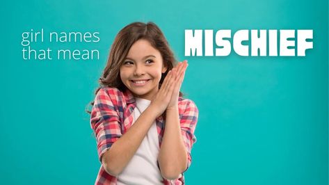 If you want to capture that natural wonder and playfulness of a mischievous child, check out these girl names that mean mischief. #girlnames #babynames Names That Mean Mischief, L Baby Girl Names, M Baby Girl Names, African Name, Middle Names For Girls, Names Starting With A, Unusual Names