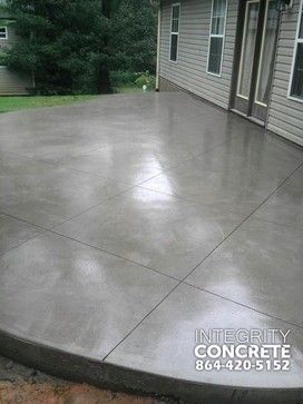 Colored Concrete Patio, Cement Patio, Concrete Patio Designs, Patio Layout, Concrete Patios, Stamped Concrete Patio, Concrete Driveways, Patio Flooring, Backyard Porch