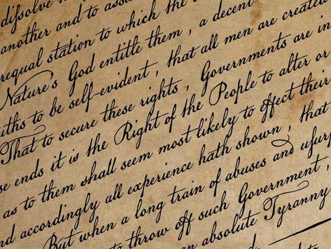 Declaration Of Independence Font, Declaration Of Independence Handwriting, Types Of Cursive Handwriting, Vintage Writing Aesthetic, Classy Handwriting, Different Styles Of Writing, Types Of Handwriting, Vintage Handwriting, Elegant Handwriting