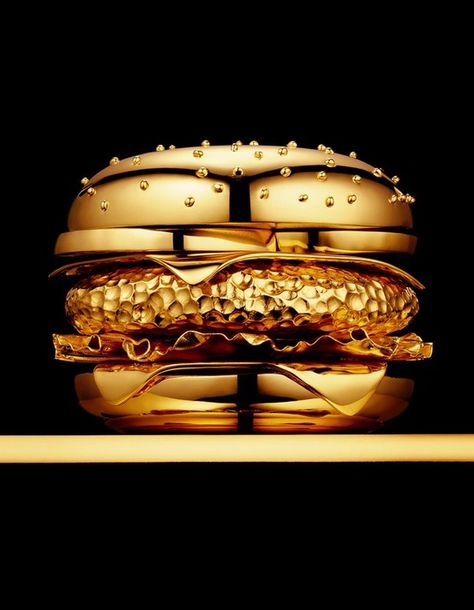 Another fabulous gold hamburger pin......steam punk Big Mac.  Perfect! Nothing Gold Can Stay, Gold Everything, Gold Aesthetic, Shades Of Gold, Gold Rush, Touch Of Gold, All That Glitters, Gold Fashion, Bling Bling