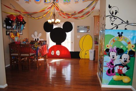 Mickey Mouse Clubhouse Party Decorations, Mickey Mouse Clubhouse Birthday Decor, Mickey Clubhouse Party, Mickey Mouse Clubhouse Backdrop Ideas, Mickey Club House Party Ideas, Mickey Clubhouse Party Decorations, Mickey Mouse Club House 1st Birthday, Mickey Mouse Clubhouse Decorations, Mickey Mouse Clubhouse Birthday Party Decorations