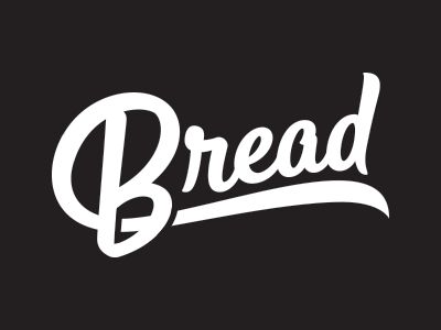 Bread word mark by The Prince Ink Co. Bread Logo Design, Bread Typography, Bread Bakery Logo, Bread Logo, Bread Graphic Design, Bread Vector, Eco Bag Design, Cinnamon Swirl Coffee Cake, Cooking Design