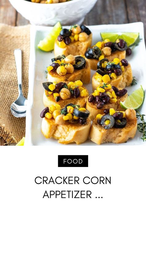 A cracker corn appetizer is a little tangy, creamy, and cheesy, the kind of appetizer that you can prepare and not have a million people… Corn Appetizer, Corn Appetizers, Cracker Recipes, Tasty Food, Beauty Wellness, Crackers, Appetizer Recipes, Appetizer, Natural Remedies