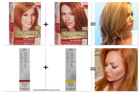 WELLA Strawberry Blonde vs. L’OREAL Strawberry Blonde | GirlGetGlamorous.com Wella Strawberry Blonde, Jahodová Blond, Blonde Box Dye, Strawberry Blonde Hair Dye, Redhead Hair Color, Reddish Blonde Hair, Box Hair Dye, Blonde Hair At Home, Loreal Hair Color