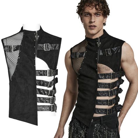 Bodysuit Men Fashion, Black Latex Outfit Male, Pvc Goth Outfit, Men Concert Outfit Ideas, Male Gothic Outfits, Rave Men Outfits, Techno Rave Outfit Men, Cybergoth Men, Rave Style Outfits