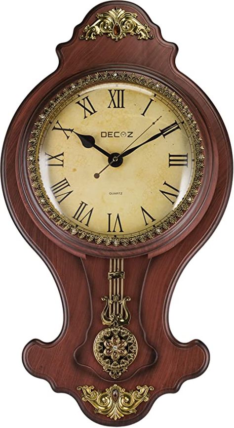 Living Room Gadgets, Wall Clock Design Modern, Tall Wall Decor, Wall Clock Design Ideas, Antique Wall Clocks, Pendulum Wall Clock, Retro Wall Clock, Pendulum Clock, Oversized Wall Clock