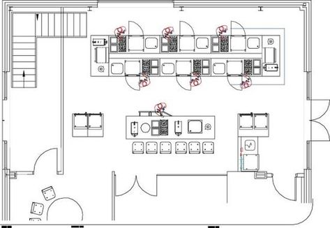 Restaurant Kitchen Layout Plan, Restaurant Kitchen Design Layout, Small Commercial Kitchen Layout, Restaurant Kitchen Design Ideas, Restaurant Kitchen Layout, Commercial Kitchen Layout, Restaurant Floor Plan, Restaurant Kitchen Design, Cafeteria Design