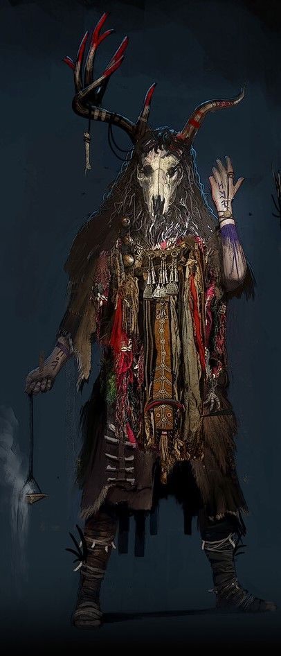 Male Witch Character Design, Moon Druid, Dark Shaman, Larp Ideas, Tree Monster, Weird West, Male Witch, Witch Characters, Monster Costumes