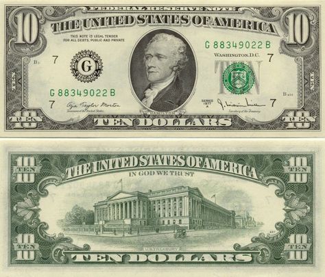 world currency notes pictures | This picture is for reference only. It may not be exactly the same ... 10 Dollar Bill, American Currency, Banknotes Design, Banknotes Money, Money Template, Notes Paper, Dollar Note, Money Printables, 100 Dollar Bill