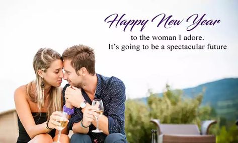 Happy New Year Couple Images 2024 - QuotesProject.Com New Year Message For Husband, Wishes Happy New Year, Quotes New Year, Best New Year Wishes, Happy New Year Baby, Best Wishes Messages, New Year Wishes Messages, New Year Wishes Quotes, New Year Wishes Images