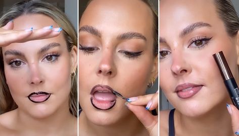 People on TikTok Are Using Maybelline Tattoo Brow as Semi-Permanent Lip Liner and Lipstick — See Videos | Allure Lip Liner Tips, Maybelline Tattoo Brow, Conturing Makeup, Lip Liner Tattoo, Maybelline Eyebrow, Lip Liner And Lipstick, Best Lip Liners, Maybelline Lip, Maybelline Tattoo