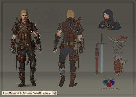 Dnd Gloom Stalker, Wizard Art Character Design, Witcher Armor, Npc Rpg, Character Design Sheet, Witcher Cosplay, Blood Hunter, Super Troopers, Design Sheet