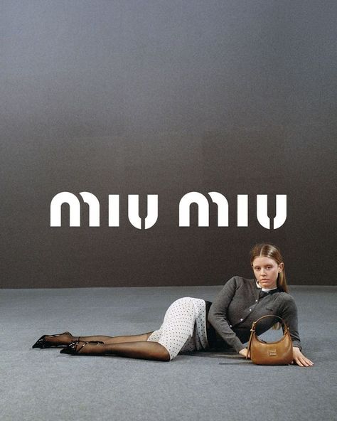 Miu Miu F/W 2023 Campaign (Miu Miu) Miu Miu Editorial, Miu Miu Campaign, Mia Goth, Dwyane Wade, Brown Leather Handbags, Family Outing, Fashion Poster, Studio S, Kid Names